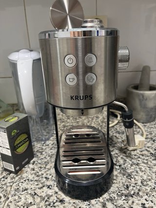 Cafetera Krups Expreso Acero Inoxidable