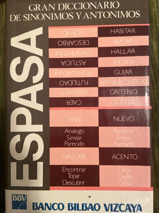 Diccionario sinónimos/antónimos