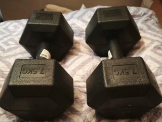 Par Mancuernas Hexagonales 7.5KG