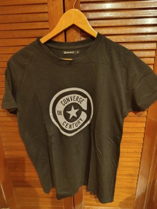 Camiseta Converse Negra Talla Única