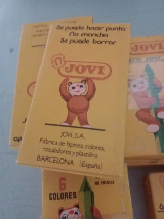 2 Cajas Lápices  JOVI HITO Años 60 Nuevas 6 colore