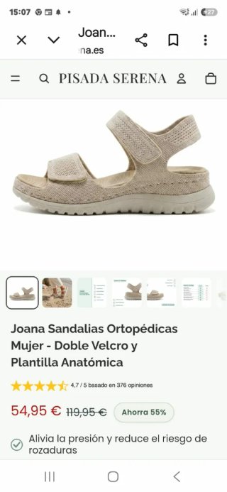 Sandalias ortopédicas beige
