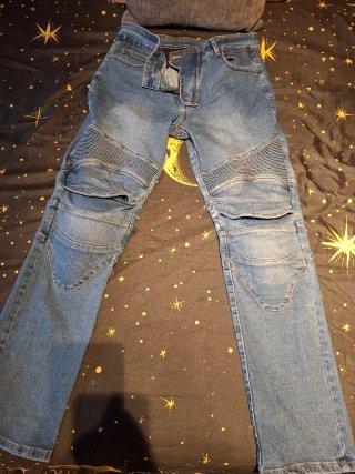 Pantalón de moto azul