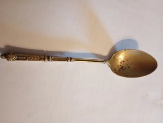 Cuchara antigua plata alemana Leipzig S.XVIII