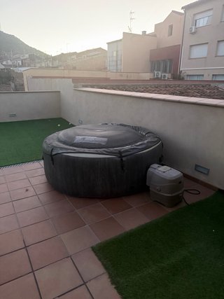 Spa Intex 4 personas gris madera deluxe