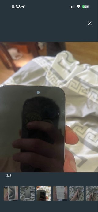 iPhone 15 Pro Max Gris/Plata