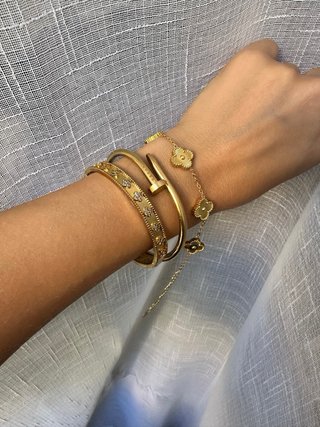 Bracciali donna. Set in acciaio inossidabile.
