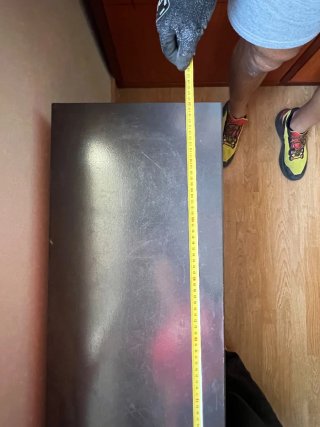 Aparador negro madera 120x90x30 cm