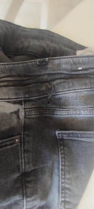 Jeans Bershka grigi effetto used