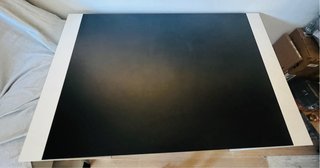 Mesa de comedor moderna blanca y negra
