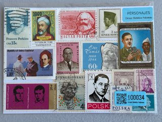 Lote sellos personajes mundiales 00034