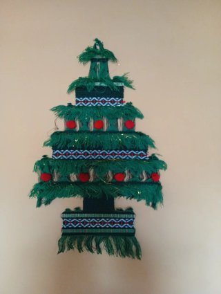 Albero di Natale in tessuto da parete