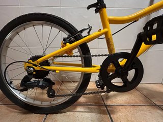 Bicicleta Infantil Decathlon 20 Amarilla