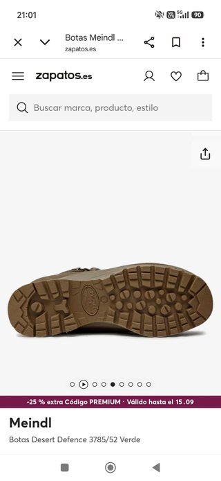 Botas Meindl Desert Defense Talla 42 Military