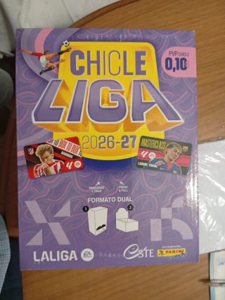 1 Caja Cromos Chicle Liga Este 2026-27