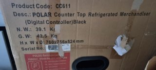 Vitrina Refrigerada Polar Pastelería