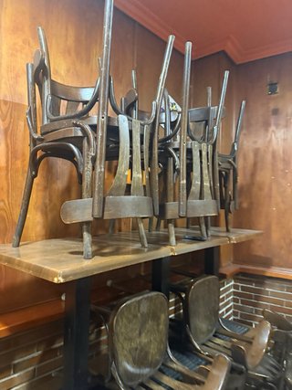 Sillas bar madera vintage