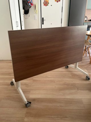 Mesa abatible oficina/estudio madera y metal