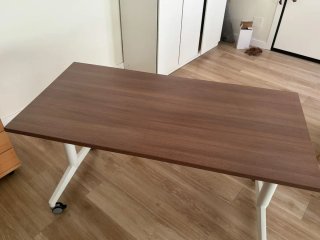 Mesa abatible oficina/estudio madera y metal