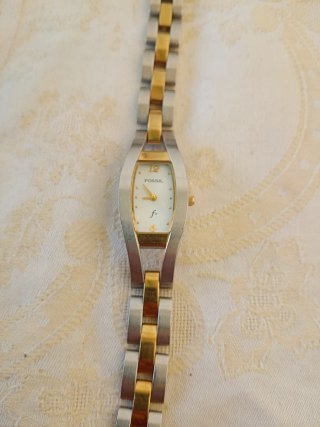Orologio Fossil donna oro e argento