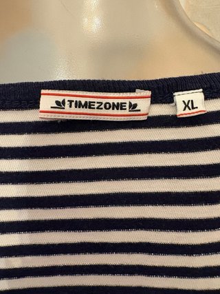 Camiseta Rayas Azul y Blanca