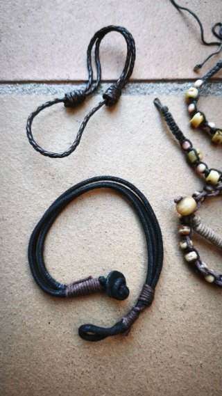 Lote 3 pulseras y collar étnico boho