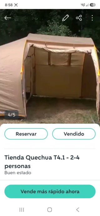 Tienda Quechua T4.1 - 2-4 personas