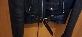 Chaqueta de cuero Element Negra