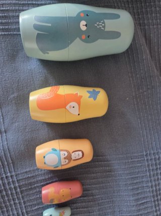 Caja de muñecas rusas de animales