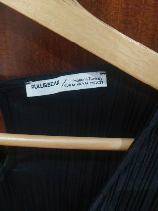 Mono plisado negro