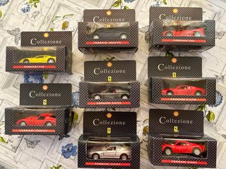 8 Modellini Ferrari Shell Collezione anni 90