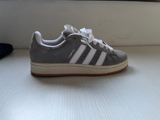 Zapatillas Adidas Campus Gris y Blanco Talla 39
