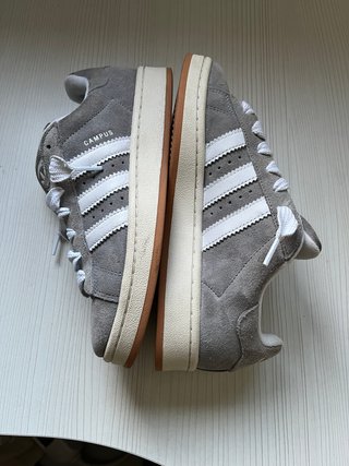 Zapatillas Adidas Campus Gris y Blanco Talla 39