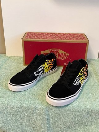 Scarpe Vans Old Skool con fiamme