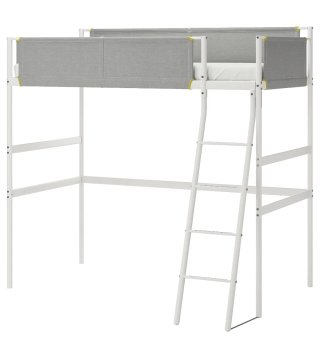 Cama alta IKEA VITVAL 90x200 cm