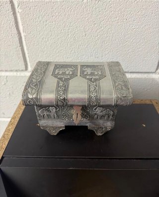 Caja joyero artesanal elefantes