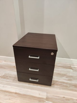 Escritorio oficina madera y metal cajonera a juego