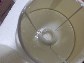 Pantalla de lámpara beige tela