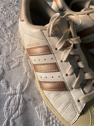 Zapatillas Adidas Superstar Oro Blanco