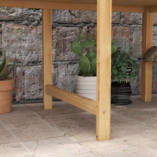 Orto Elevato Con 2 Fori Di Drenaggio E Borsa In Tessuto Non Tessuto, Giardino In Legno Di Abete Per Giardino E Balcone, 115X55X80 Cm, Color Legno