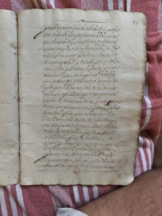 Manuscrito antiguo s. XVII-XVIII – Santo Oficio e