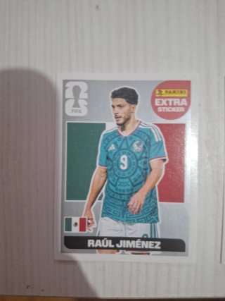 Lote cromos Extra Stickers Mundial Raúl Jiménez y
