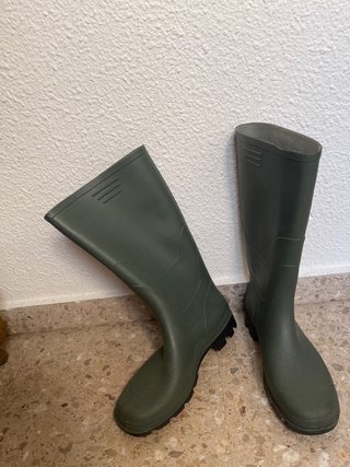 Botas de agua verdes para adulto