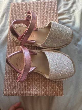 Menorquinas Avarca Glitter Talla 27