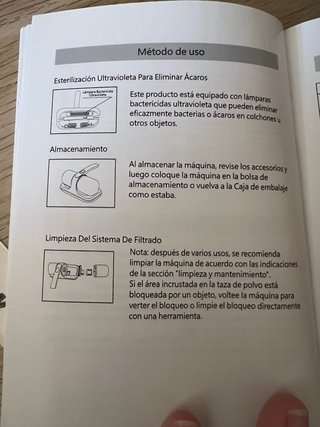 Aspirador Ácaros LPMY-017 UV