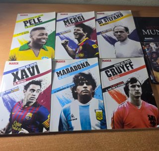 Lote libros fútbol Genios del balón