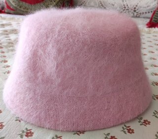 Gorro lana rosa 57 cm
