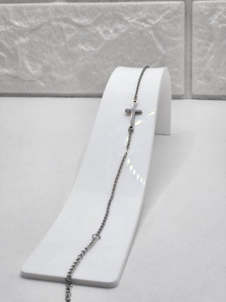 Pulsera Cruz Acero Quirúrgico