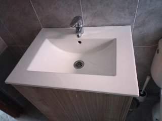 Lavabo de porcelana blanco 61x47