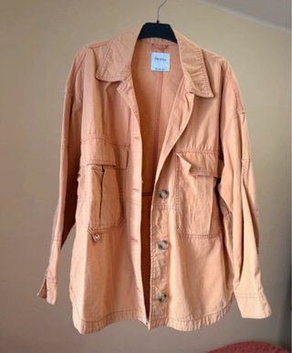 Sobrecamisa Bershka naranja talla M oversize